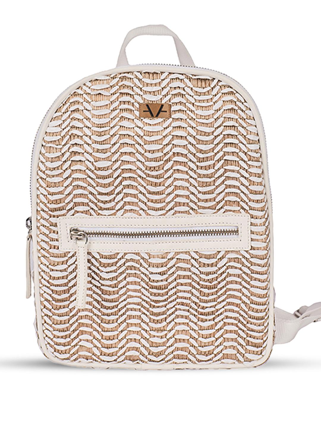 Buy Avake Lightweight Raffia Vegan Leather Mini Backpack - Backpacks ...