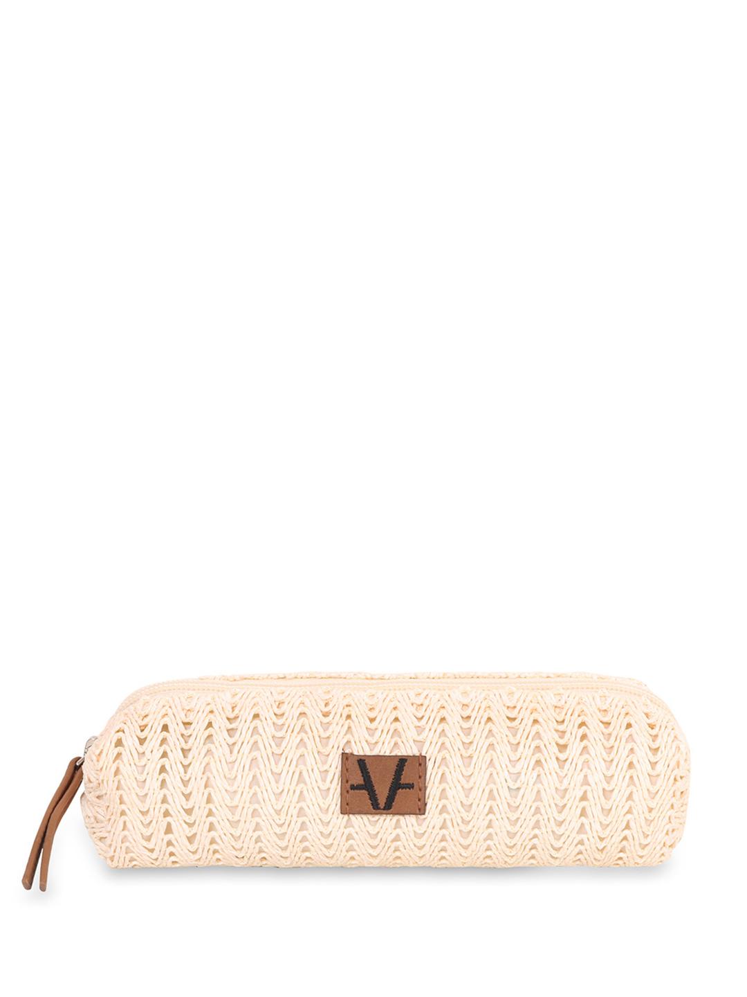 Buy Avake Lightweight Raffia Vegan Leather Small Toiletry Pouch ...