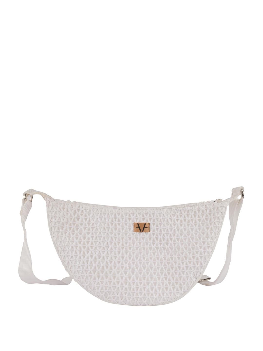 Buy Avake Lightweight Raffia Vegan Leather Sling Bag - Handbags for ...