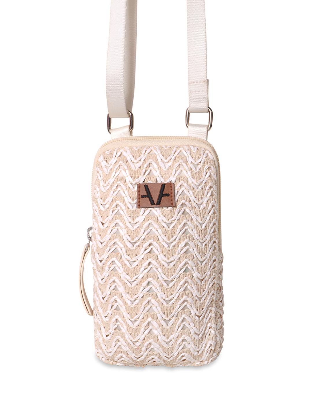 Buy Avake Lightweight Raffia Vegan Leather Mobile Pouch - Handbags for ...