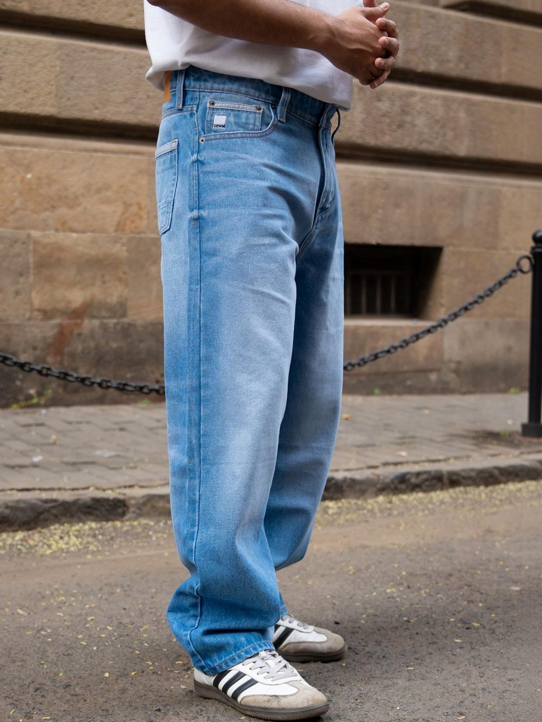 Buy Powerlook Men Mid Rise Low Distress Light Fade Jeans - Jeans for ...