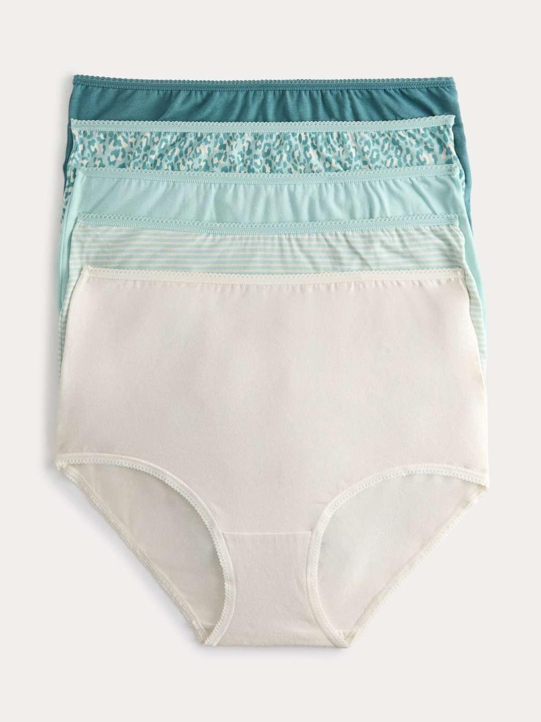 Buy Marks & Spencer 5Pk Cotton Lycra Full Briefs - Briefs for Women ...