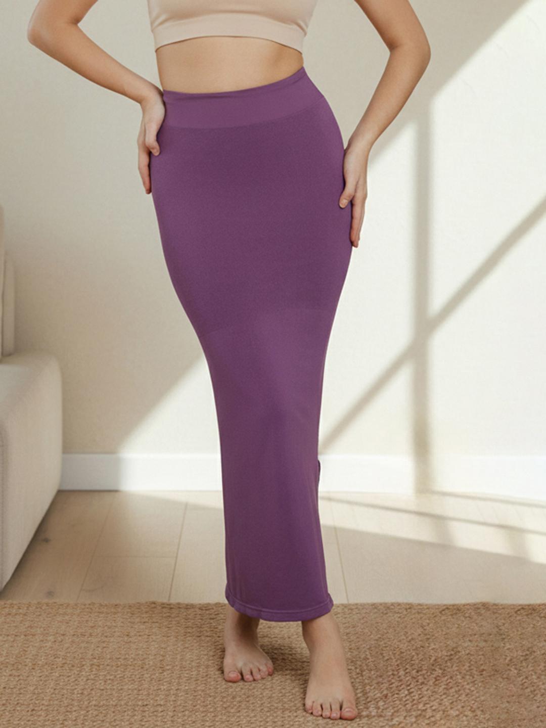 Buy Zivame Women Purple Solid Saree Shape Wear - - Apparel for Women