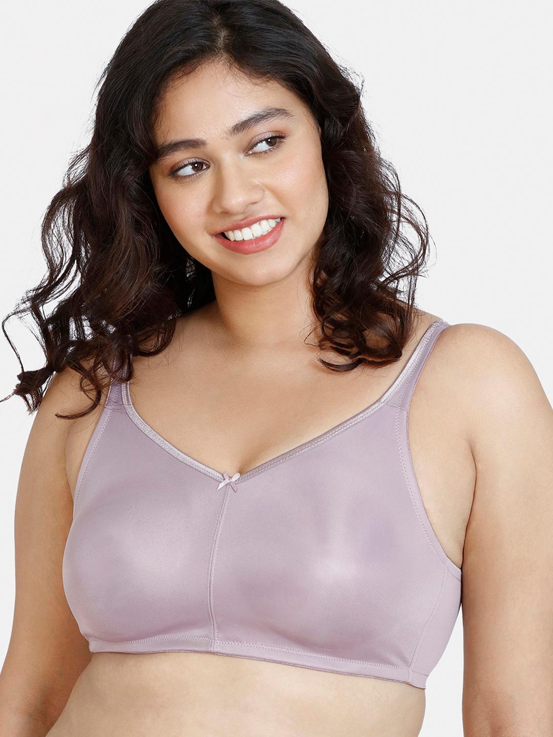 Buy Zivame Purple Solid Non Wired Non Padded Minimizer Bra ZI0100J0QDEPURP - - Apparel for Women