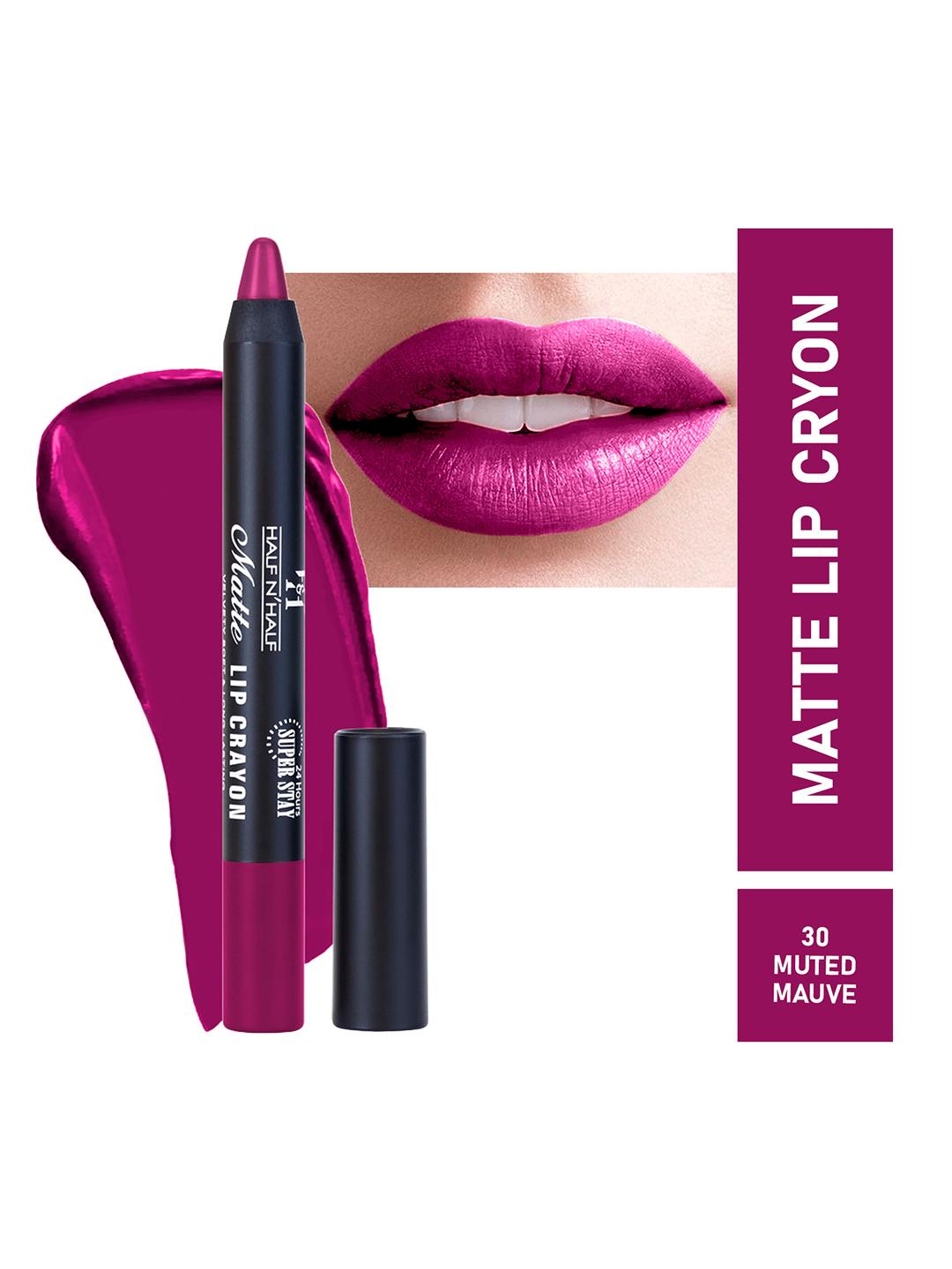Buy Half N Half Matte Lip Crayon   Muted Mauve -  - Personal Care for Women