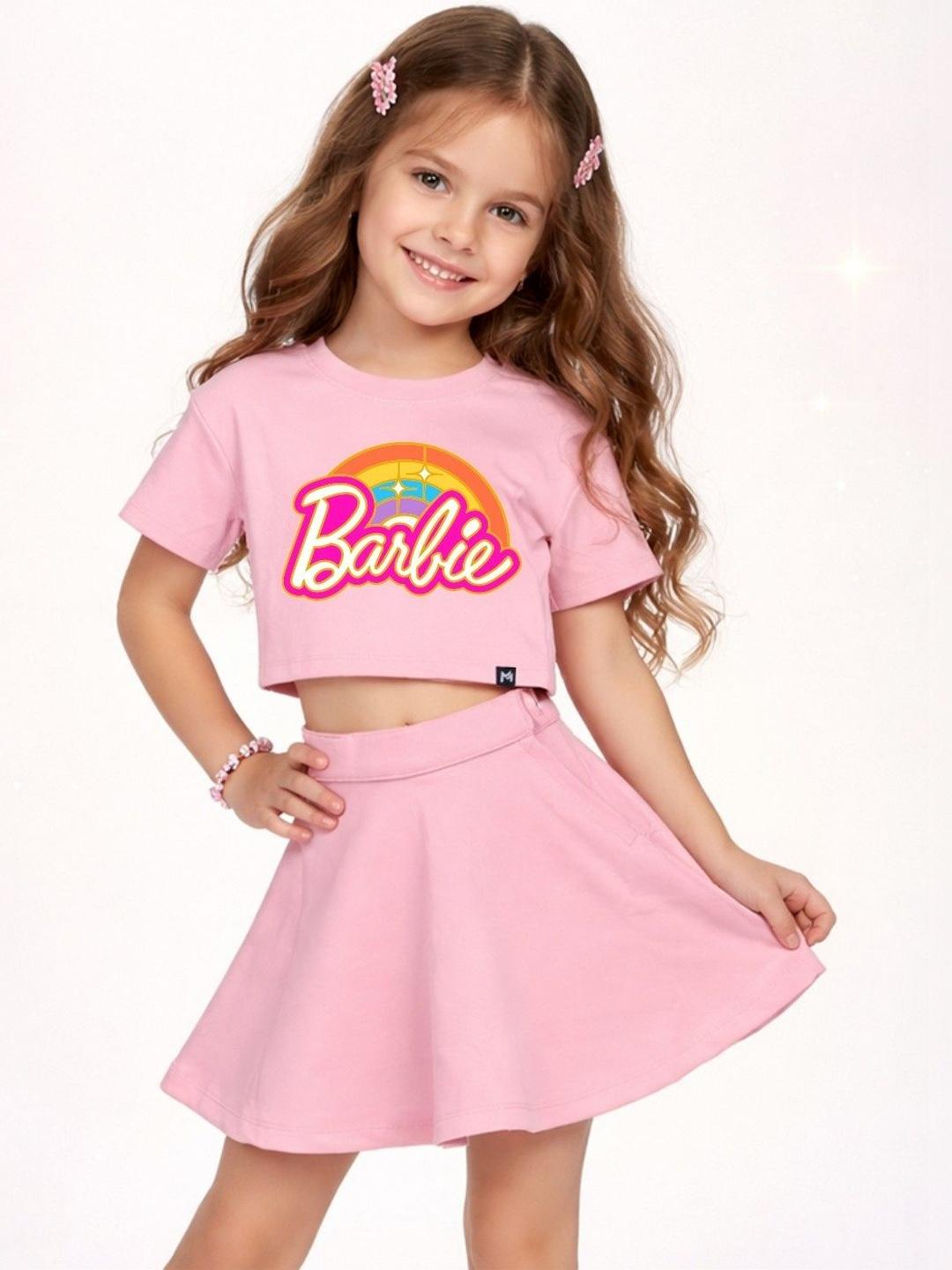 Buy YK X Minute Mirth Girls Printed Top With Skirt - - Apparel for Girls