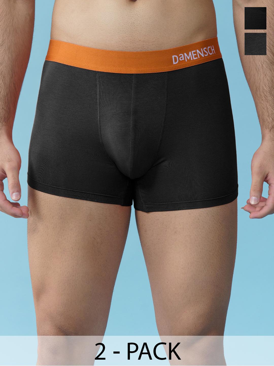 Buy DAMENSCH Pack Of 2 Mid Rise Anti Odor Stretchable Trunk TK1090 MX2332 -  - Apparel for Men