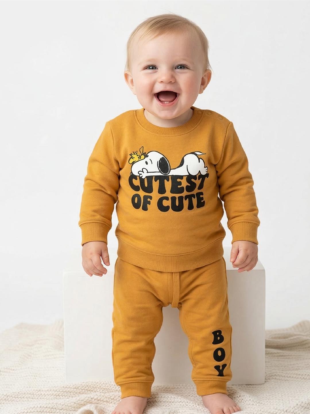 Buy YK X Tinyo Infant Boys Snoopy Printed Clothing Set - - Apparel for Boys
