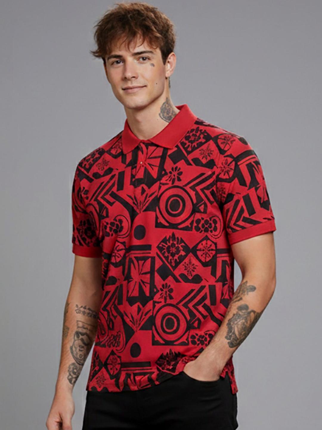 Buy SZN Men Printed Polo Collar T Shirt - Tshirts for Men 40868993 | Myntra