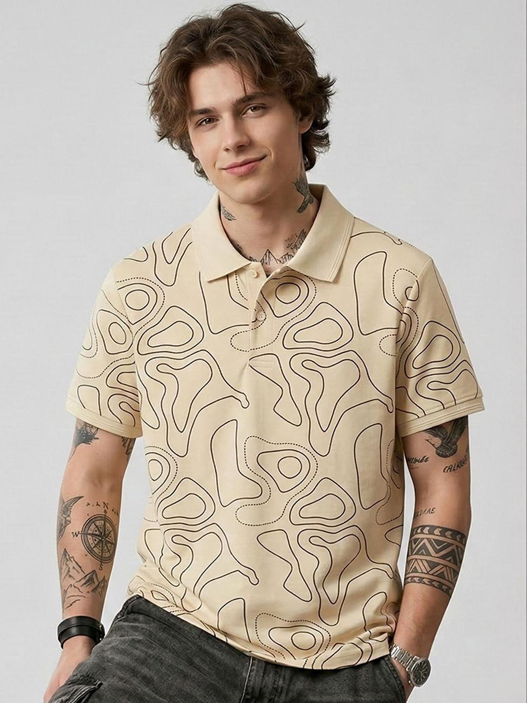 Buy SZN Men Printed Polo Collar T Shirt - Tshirts for Men 40924882 | Myntra