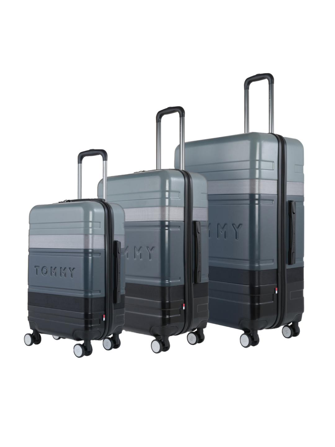 Tommy Hilfiger Set Of 3 Colorblocked Cabin, Medium & Large Trolley Bag -  - Accessories for Unisex
