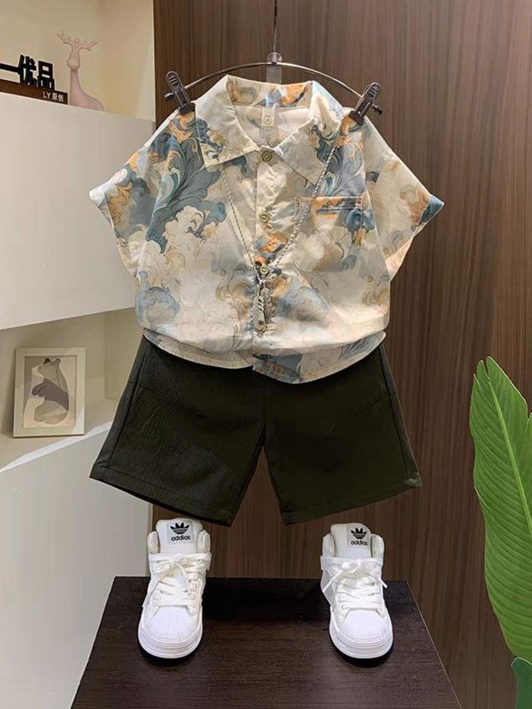 Fastdeal Collection Buy FASTDEAL Boys Printed Shirt With Shorts - Clothing Set for Boys ...