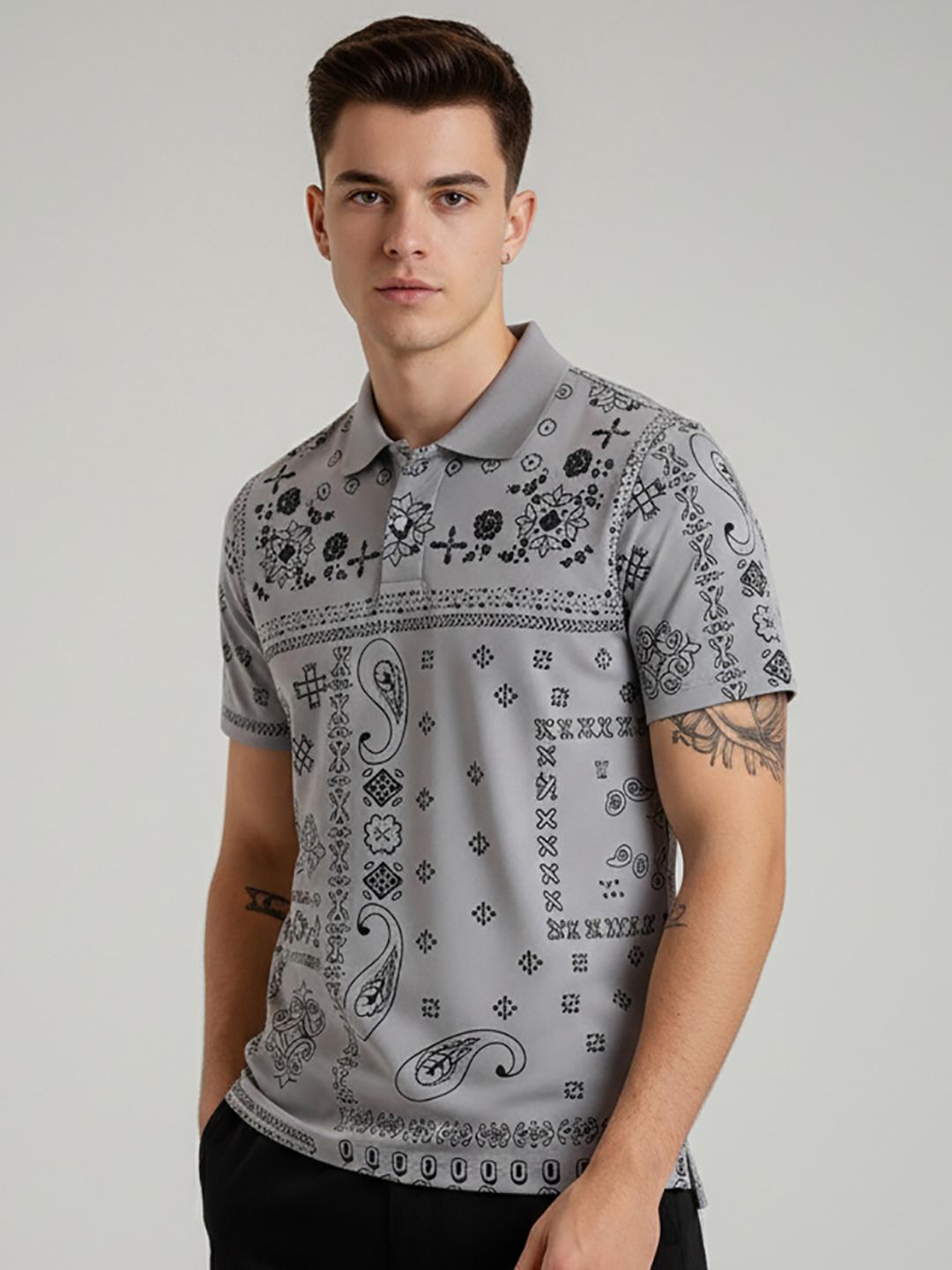 Buy SZN Men Printed Polo Collar T Shirt - Tshirts for Men 40868963 | Myntra