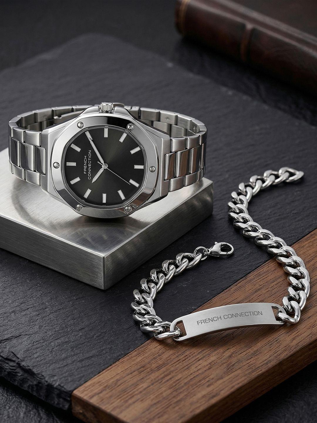 French Connection Metal Watch Gift Set FCB22BSM