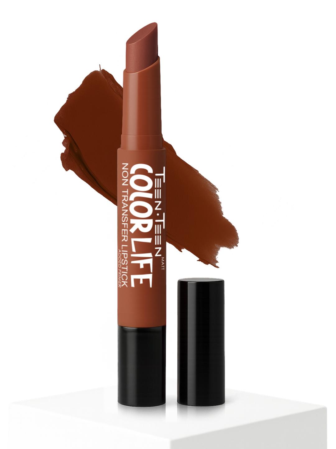 Buy TEEN TEEN COSMETICS Color Life Long Lasting Matte Lipstick With Primer  2g  Brown Sugar 03 -  - Personal Care for Women