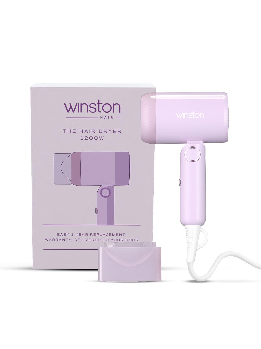 WINSTON Ionic 1200W Foldable Hair Dryer - Purple