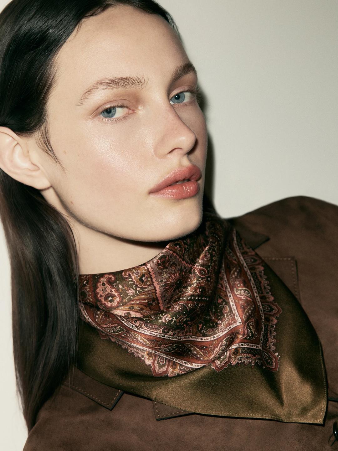 Buy H&M Printed Silk Scarf - - Accessories for Women