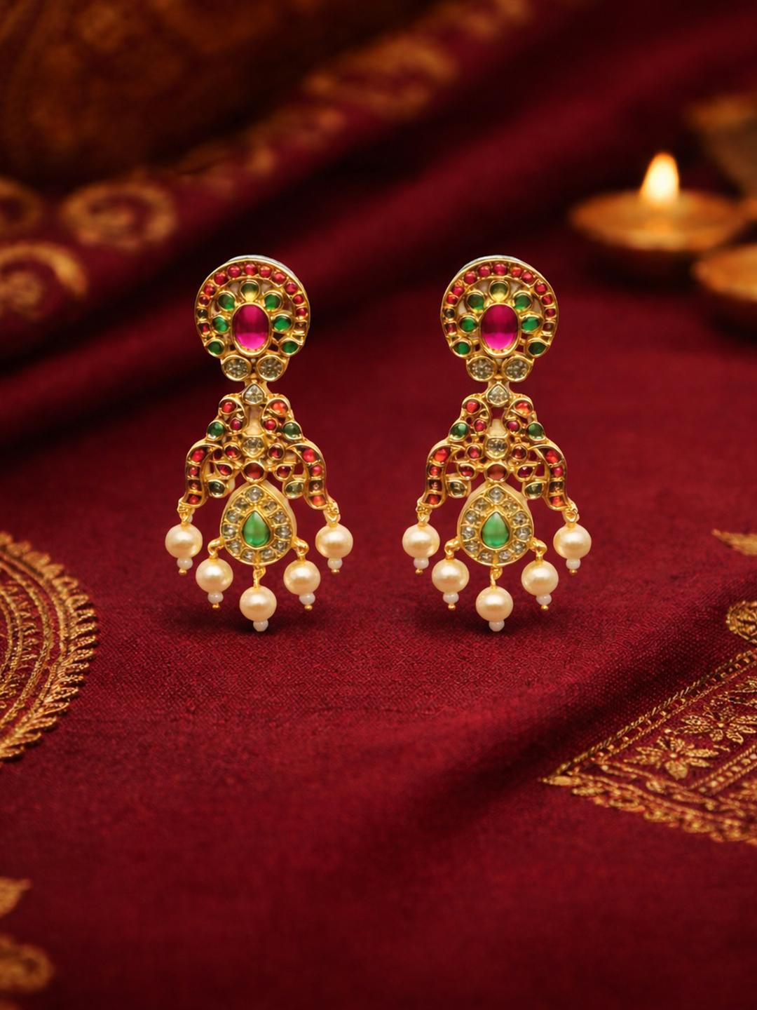 Buy KAYRAH Teardrop Shaped Drop Earrings - Earrings for Women 41722351 ...