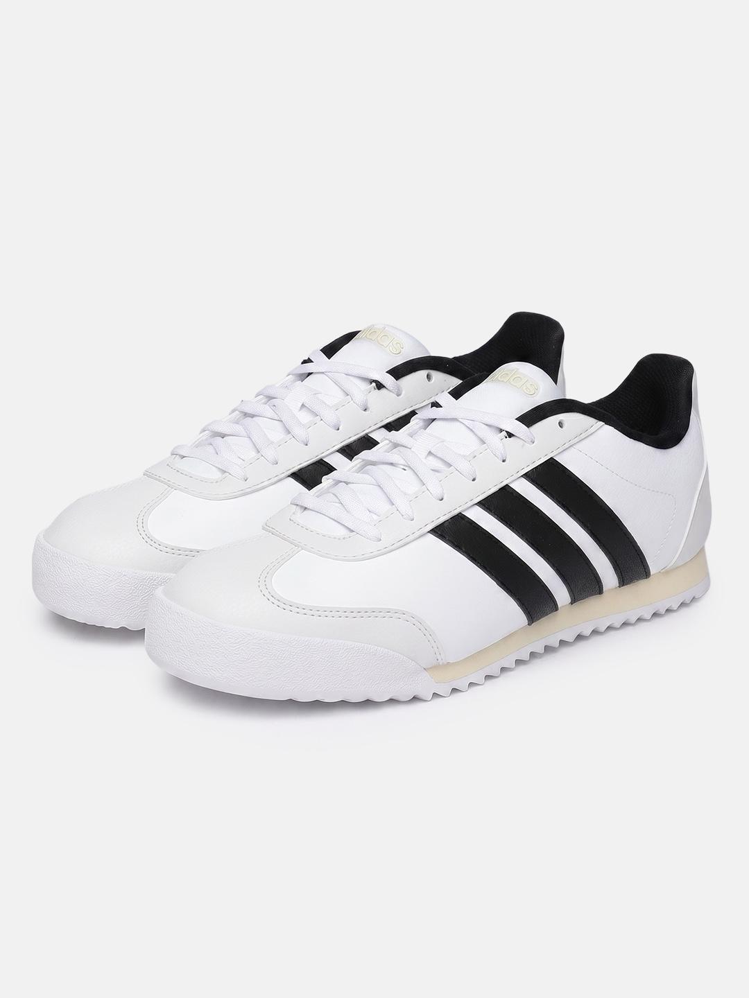 Buy ADIDAS Men White Striped Sports Shoes -  - Footwear for Men