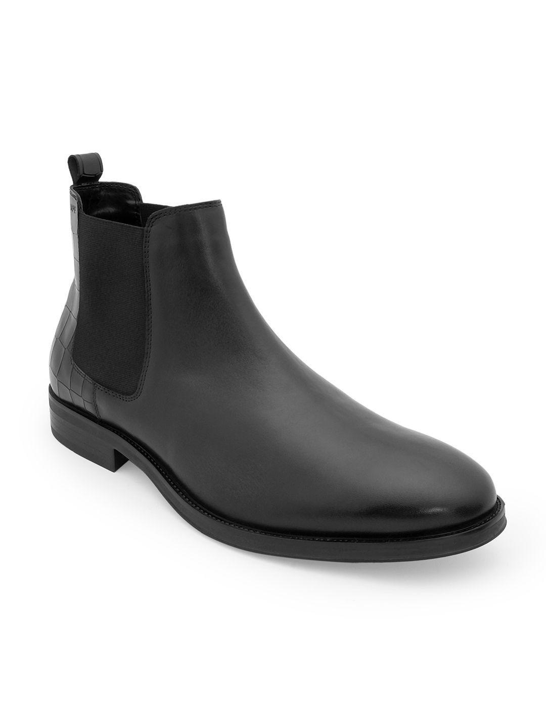 Red Tape Men Round Toe Slip-On Chelsea Boots (Red)