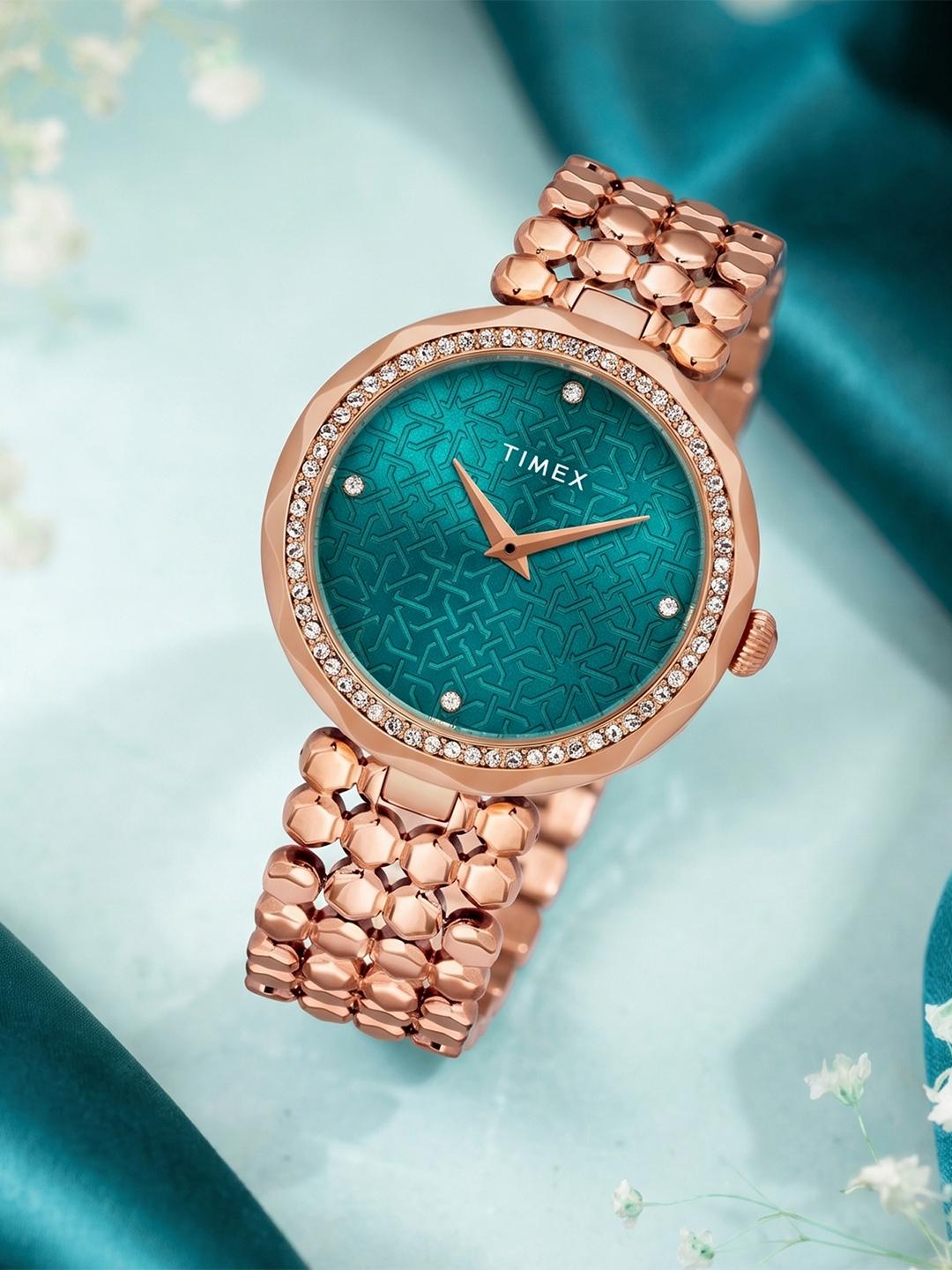 Buy Timex Fria Round 21mm Green Dial Analog Women Watch TWEL13907 - - Accessories for Women