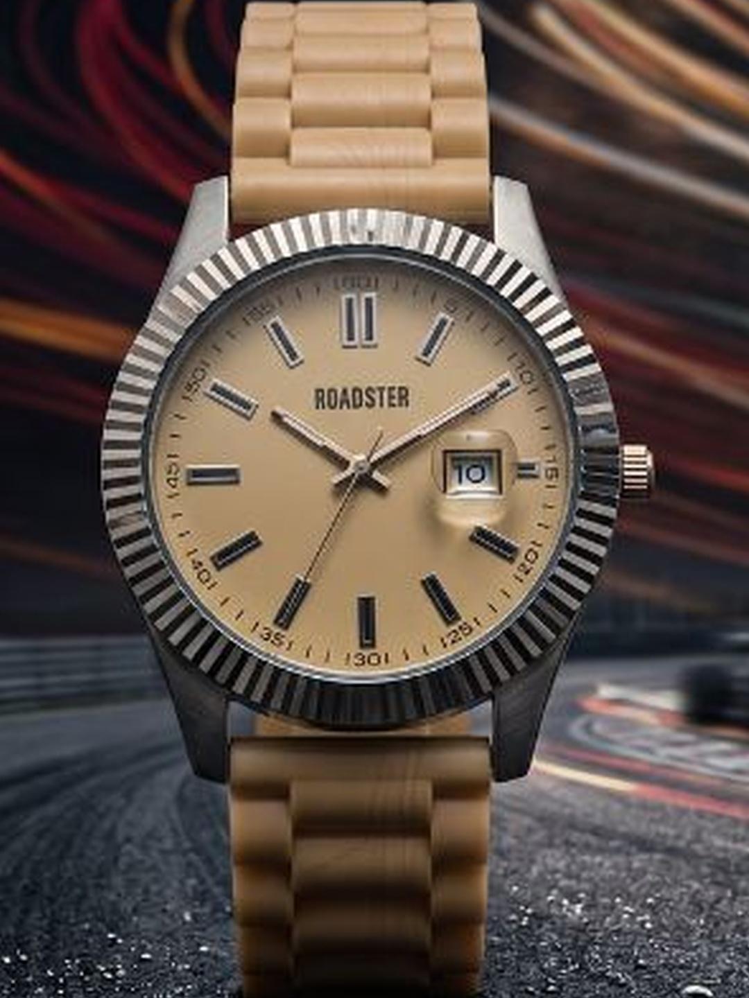The Roadster Lifestyle Co. Men Analog Stainless Steel Analogue Watches 2526-LB-RCRD