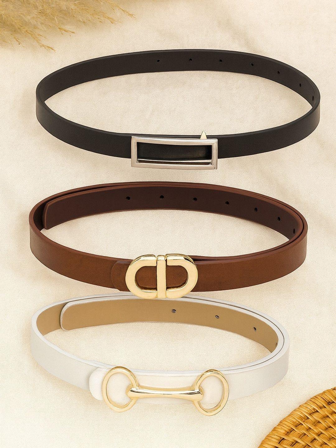Buy CRUSSET Women Set Of 3 Belt - - Accessories for Women