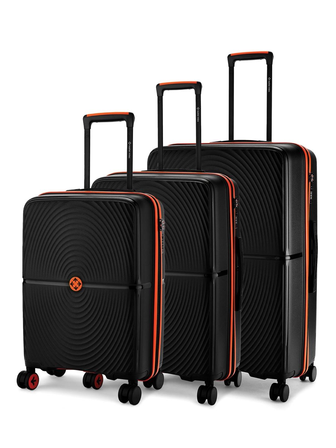 Buy Nasher Miles Set Of 3 Black Bali Hardside Luggage Bag 55cm,65cm & 75cm - - Accessories for Unisex