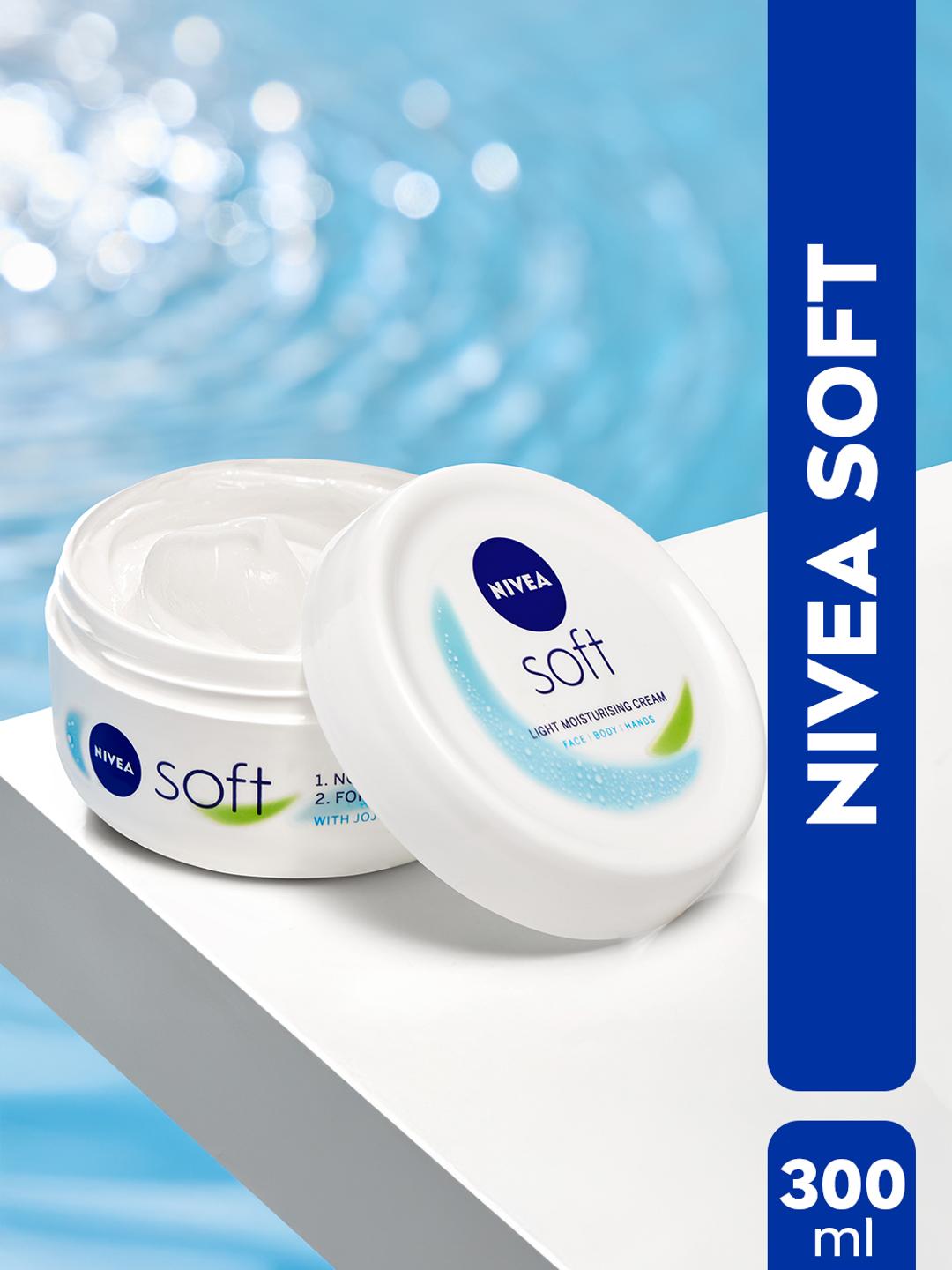 Buy NIVEA Soft Moisturizing Cream Vitamin E 72H Hydration Face Cream Body Moisturizer 300ml - - Personal Care for Unisex