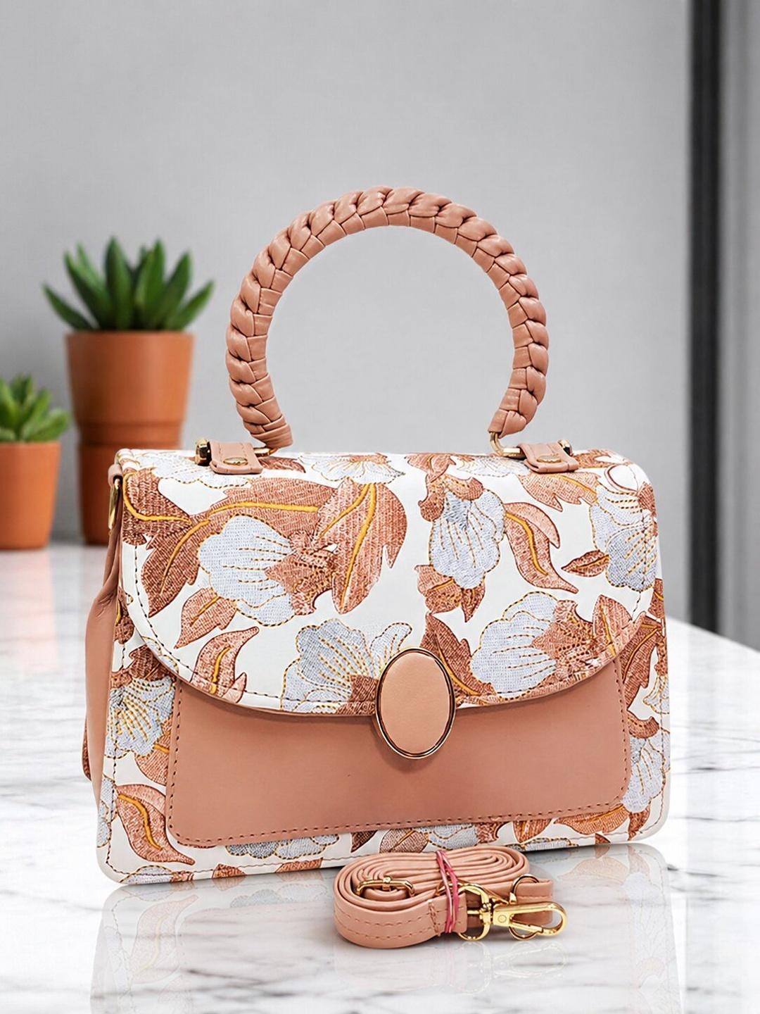 Buy HERE&NOW Floral Printed PU Structured Handheld Bag - - Accessories for Women