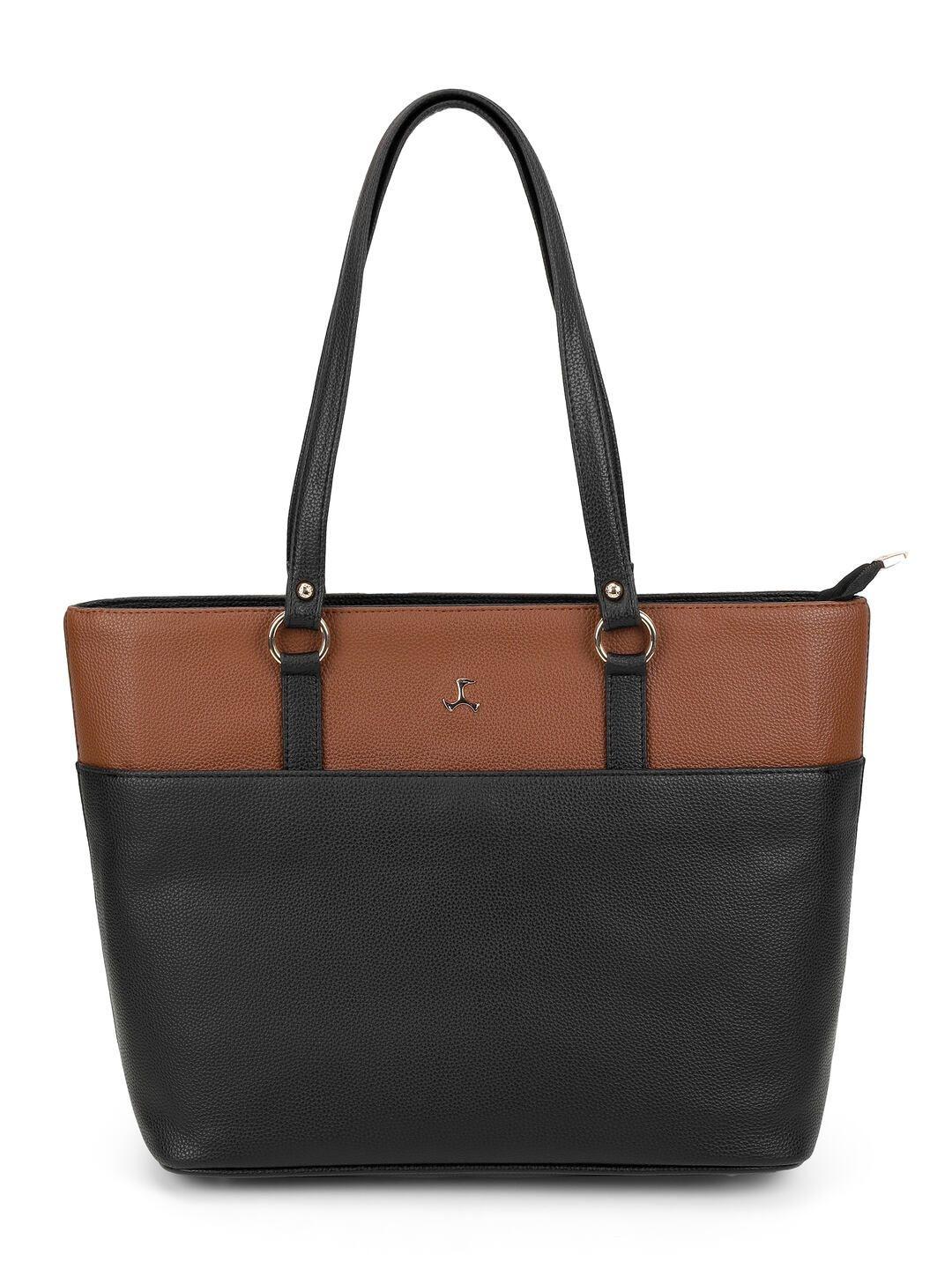 Buy Mochi Colourblocked PU Structured Tote Bag - - Accessories for Women