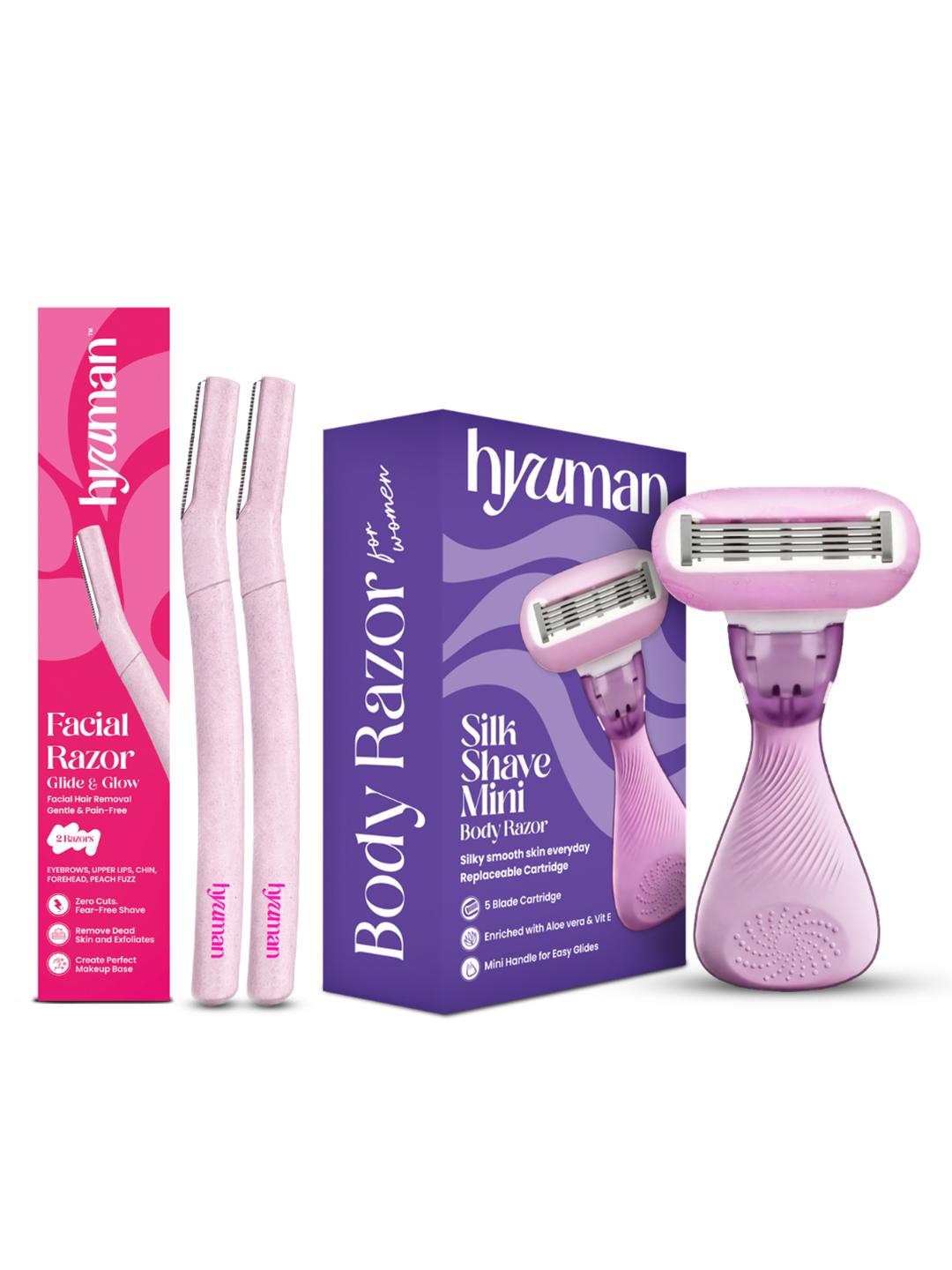 Fill Razor Buy HYUMAN Set Of 2 Face Razor & Mini Body Razor - Shaving And Hair ...
