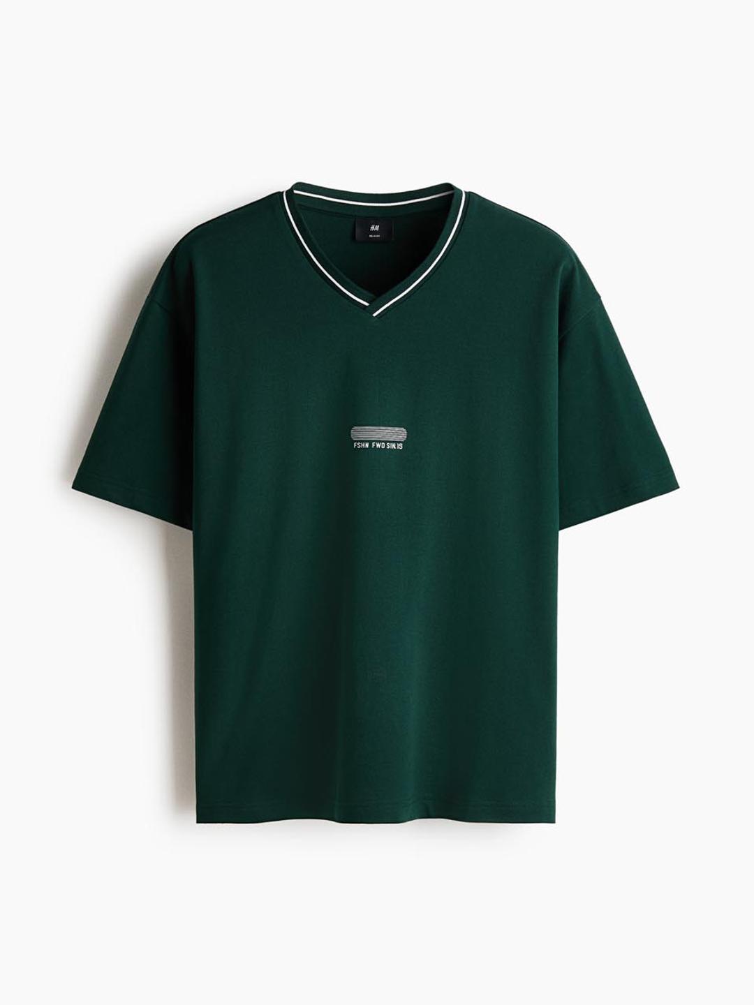 H&M Relaxed Fit Printed Cotton T-Shirt