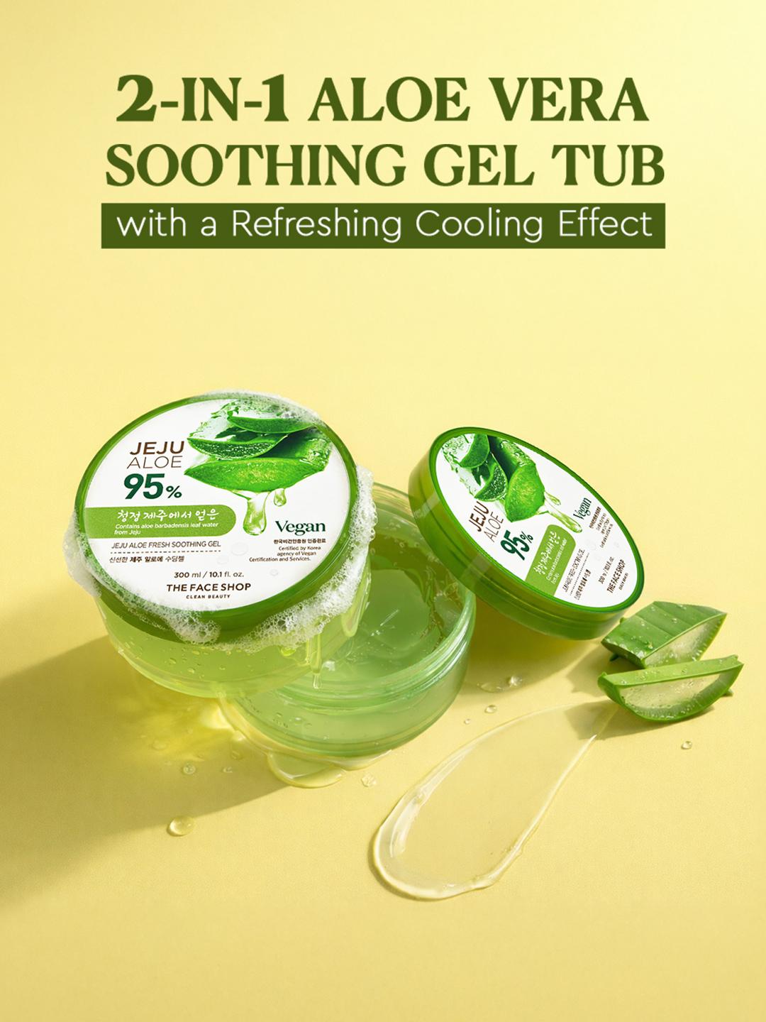 Buy The Face Shop Unisex Jeju Aloe Fresh Soothing Gel 300 Ml - - Personal Care for Unisex
