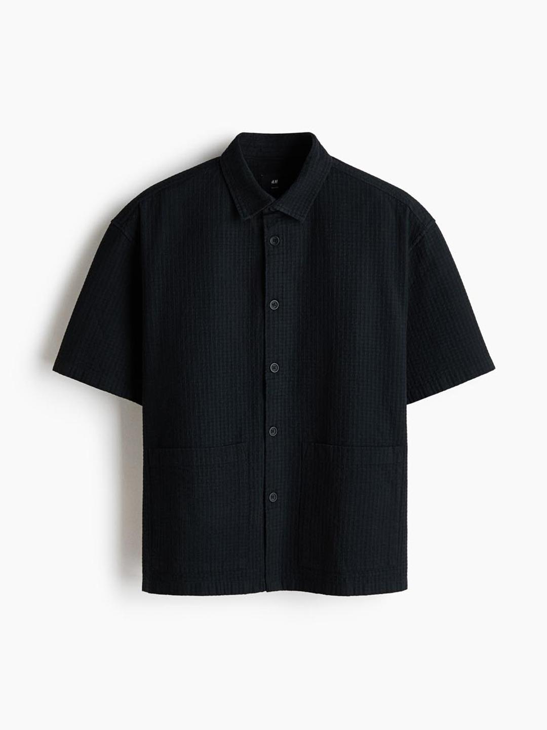 Buy H&M Relaxed Fit Linen Blend Shirt - - Apparel for Men