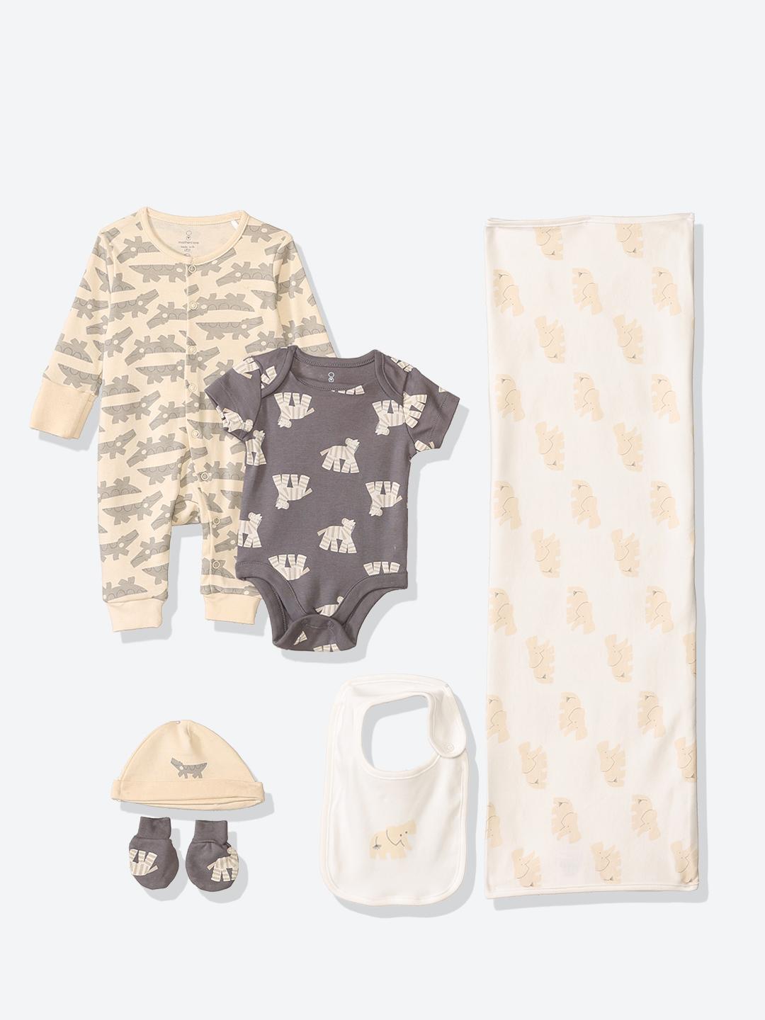 Buy Mothercare Boys Set Of 6 Printed Baby Apparel Gift Set - - Apparel for Boys