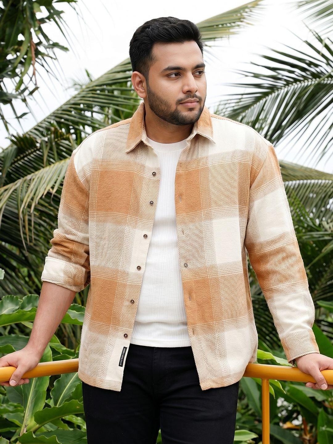 Instafab Plus Men Buffalo Checks Casual Shirt - Image 1