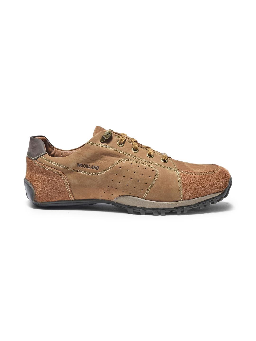 Woodland Men Perforations Nubuck Sneakers