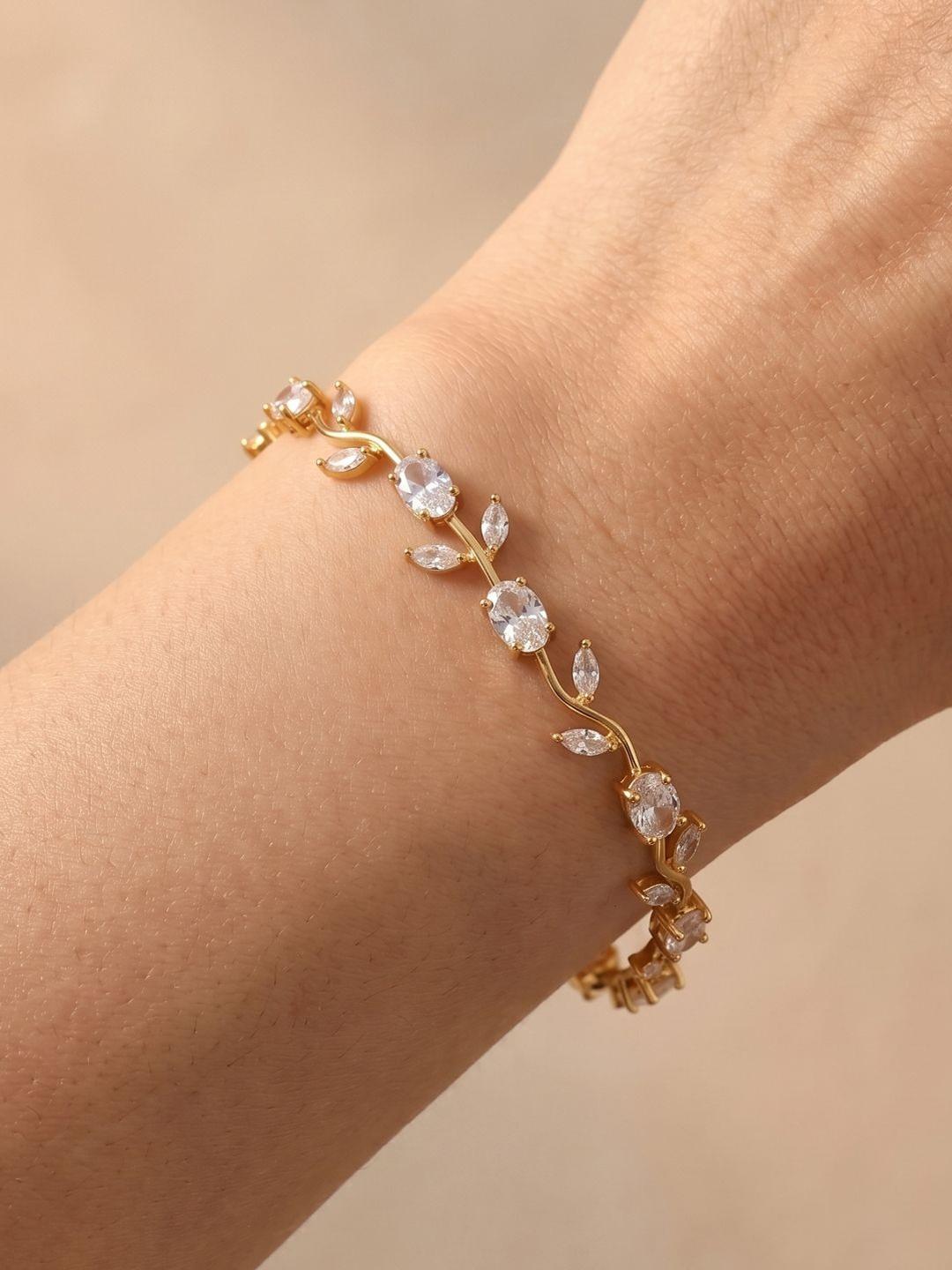 Buy GOLDIWALA Women Gold Plated Link Bracelet - - Accessories for Women