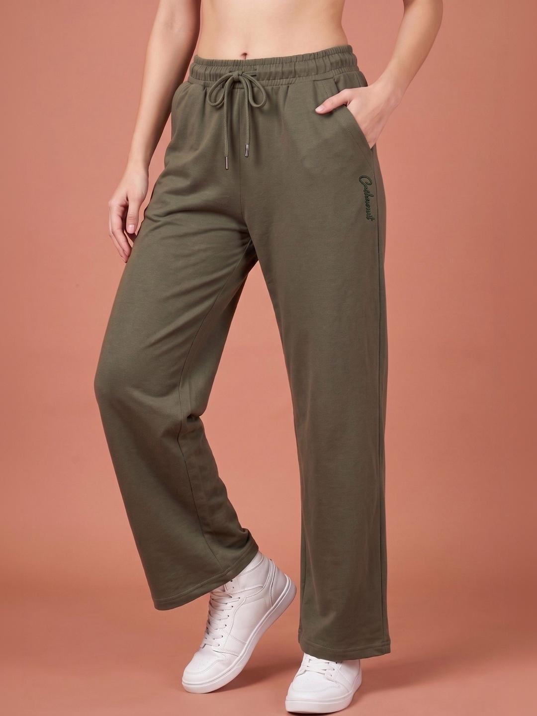 Wineberry Women Regular Fit Brand Logo Track Pants
