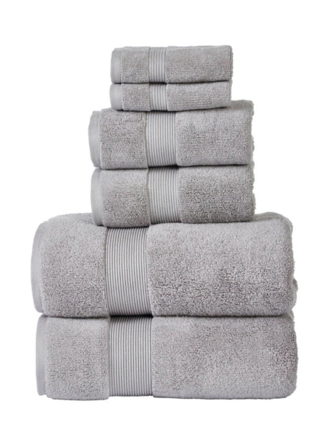 Buy SENSES Alloy Solid Cotton 703 GSM 6Pcs Premium ExtraSoft Absorbent Hotel Quality Towel Set - - Home for Unisex