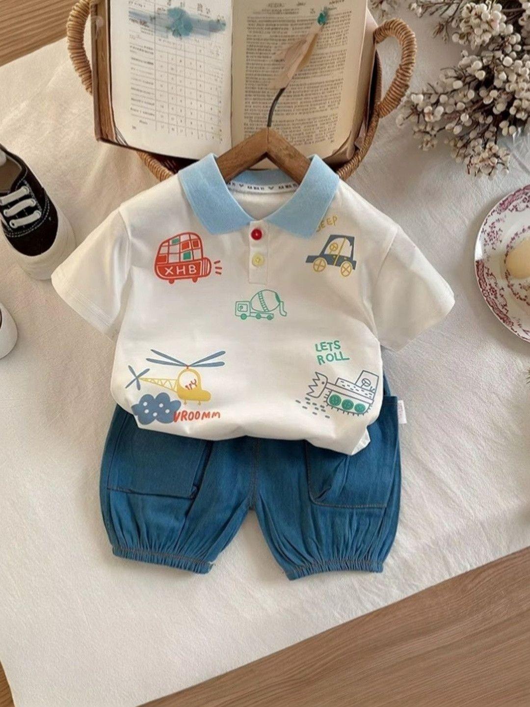 Buy KIDNIP Boys Printed T Shirt With Shorts -  - Apparel for Boys