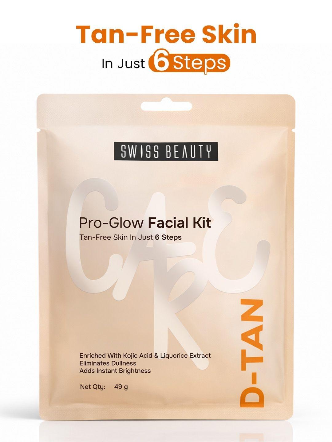 Buy SWISS BEAUTY D Tan Pro Glow Facial Kit With Kojic Acid & Liquorice Extract   49 G -  - Personal Care for Women