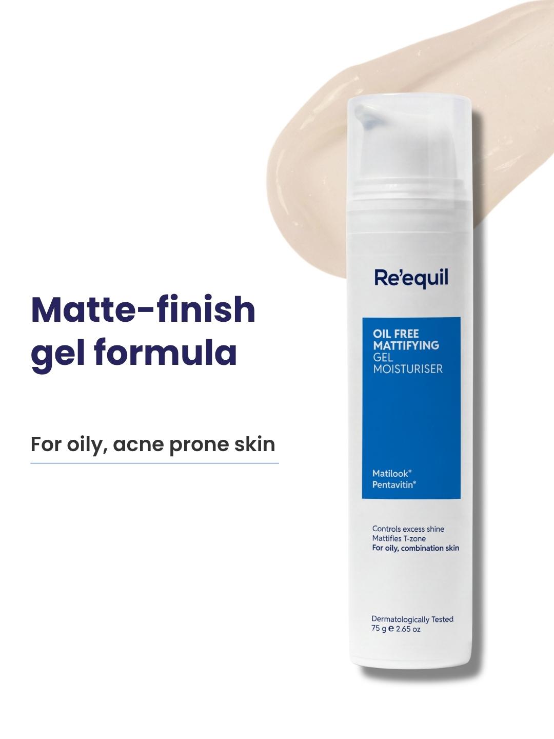 Reequil Oil Free Mattifying Moisturising Gel 75 g
