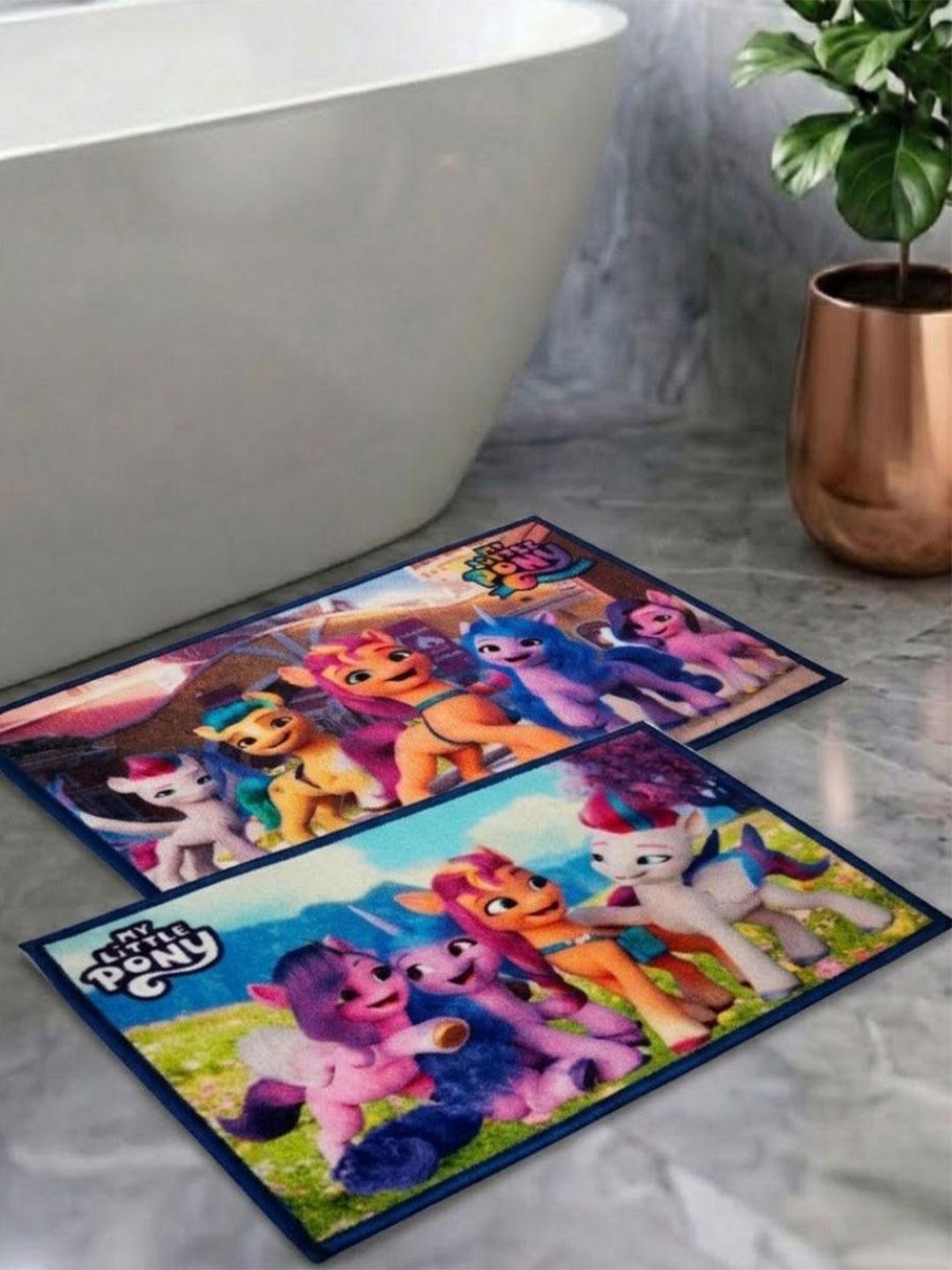 Buy Athom Living Multicolor Set Of 2 My Little Pony Character Theme Anti Slip Bathmat 57x37cm - - Home for Unisex Kids
