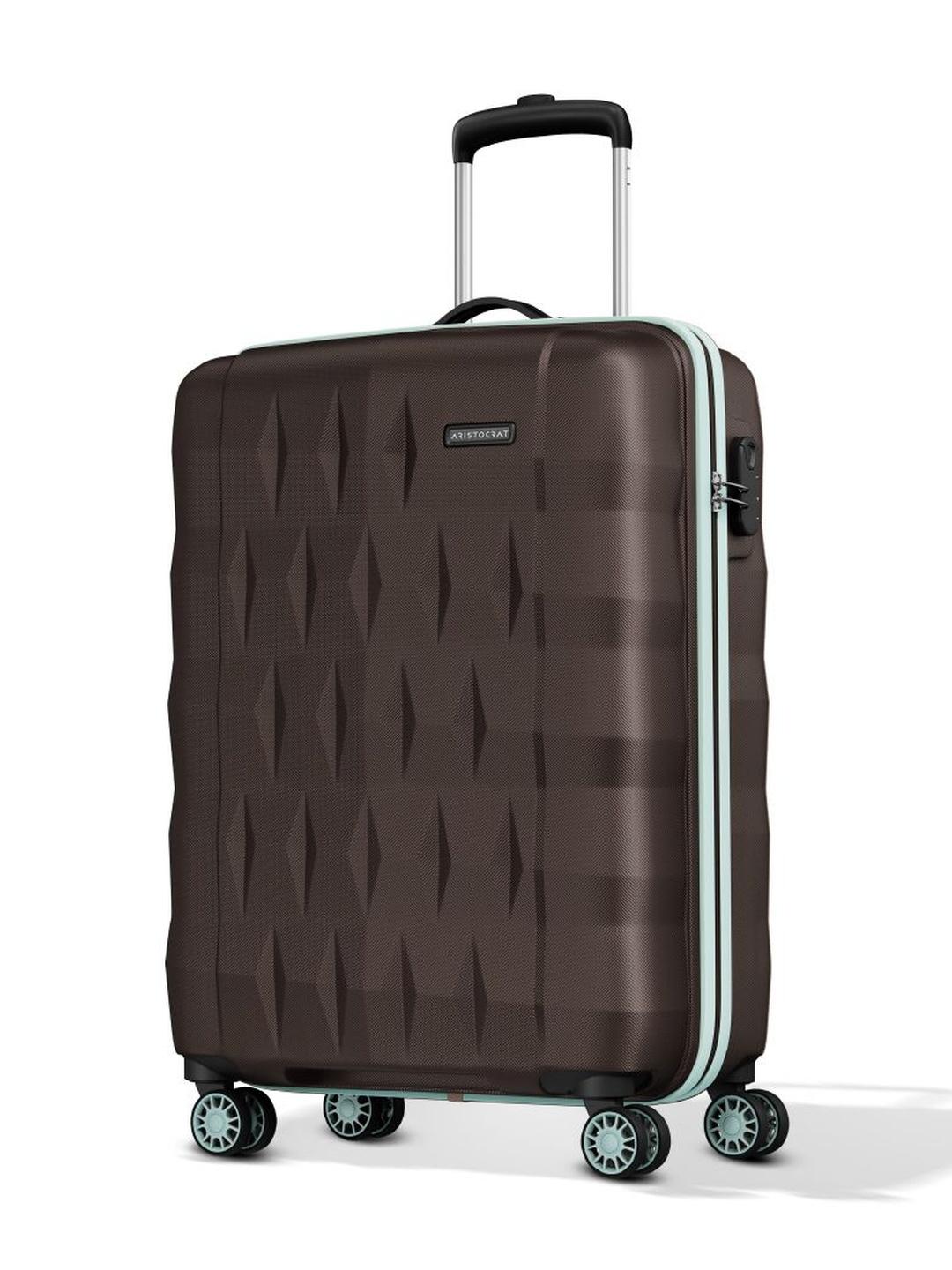 Buy Aristocrat Unisex Comet Dark Brown Small Hard Luggage Cabin Trolley Bag With 8 Wheel - - Accessories for Unisex