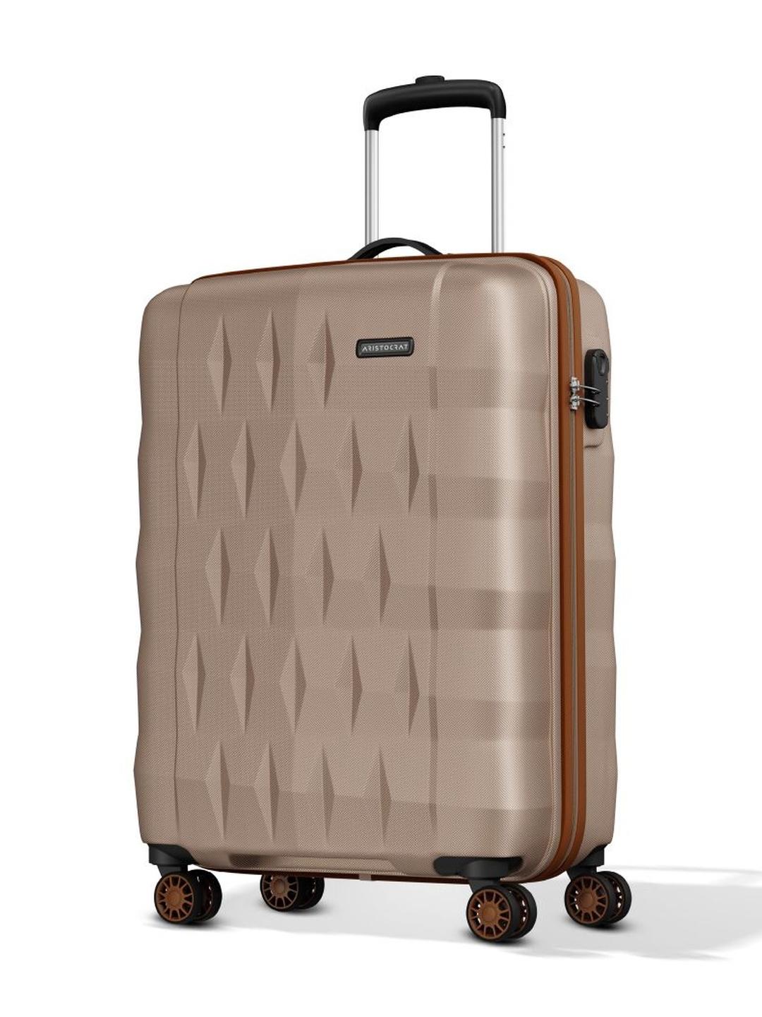 Buy Aristocrat Unisex Comet Champagne Small Hard Luggage Cabin Trolley Bag With 8 Wheel - - Accessories for Unisex