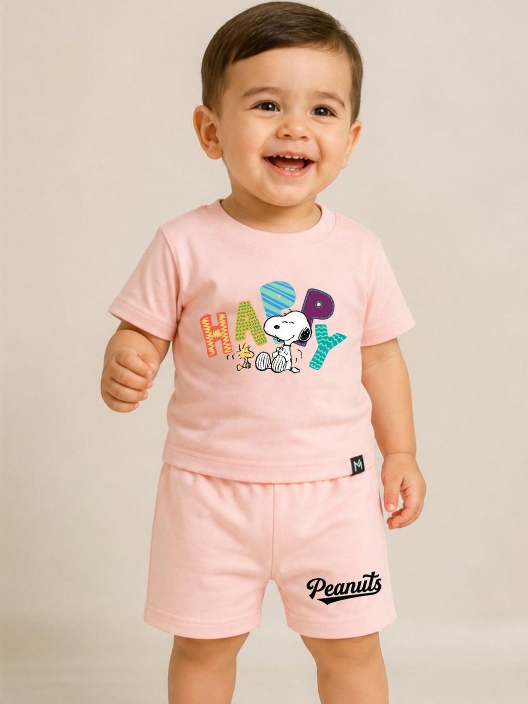 Buy YK X Minute Mirth Boys Printed T Shirt With Shorts - - Apparel for Boys
