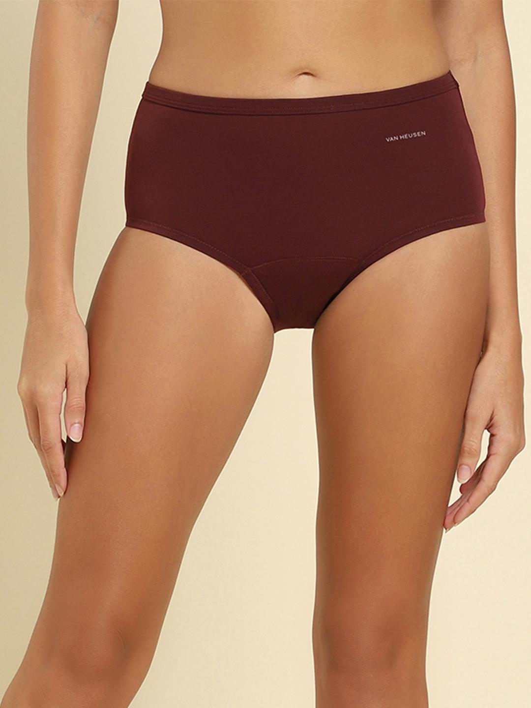 Buy Van Heusen Women Cotton Hipster Period Panty Leak Proof 360 Coverage Long Hours Protection - - Apparel for Women