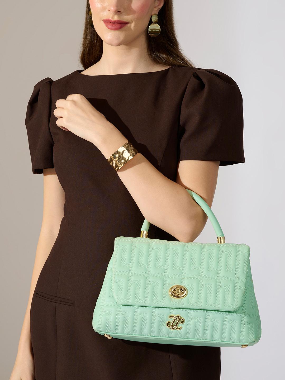 Buy LAVIE Signature Quilted Synthetic Leather Medium Structured Handheld Bag -  - Accessories for Women